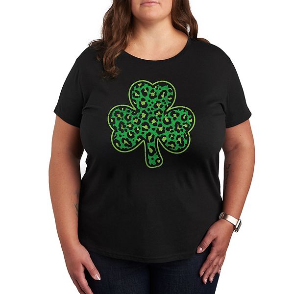 

Футболка с принтом Plus leopard shamrock Licensed Character, Black, Черный, Футболка с принтом Plus leopard shamrock Licensed Character, Black