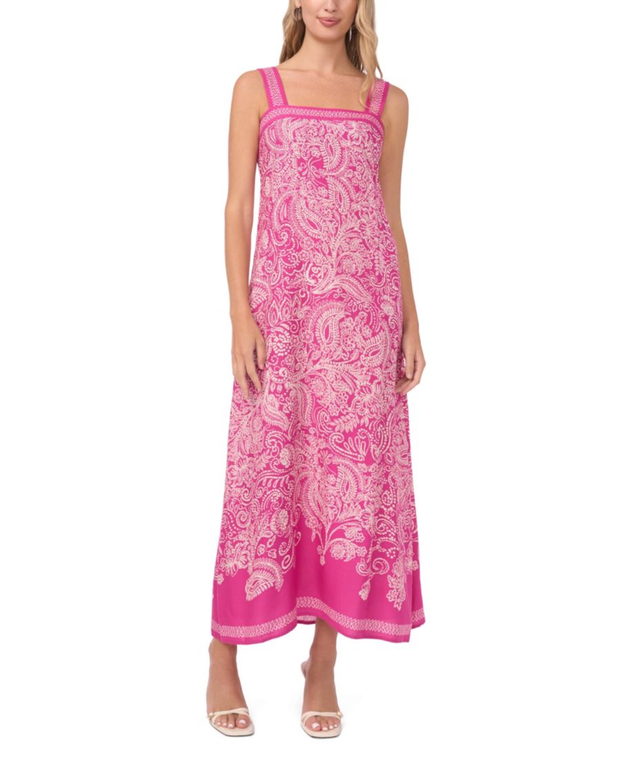 

Женское длинное платье без рукавов с широкими бретелями Vince Camuto, Wild Petunia