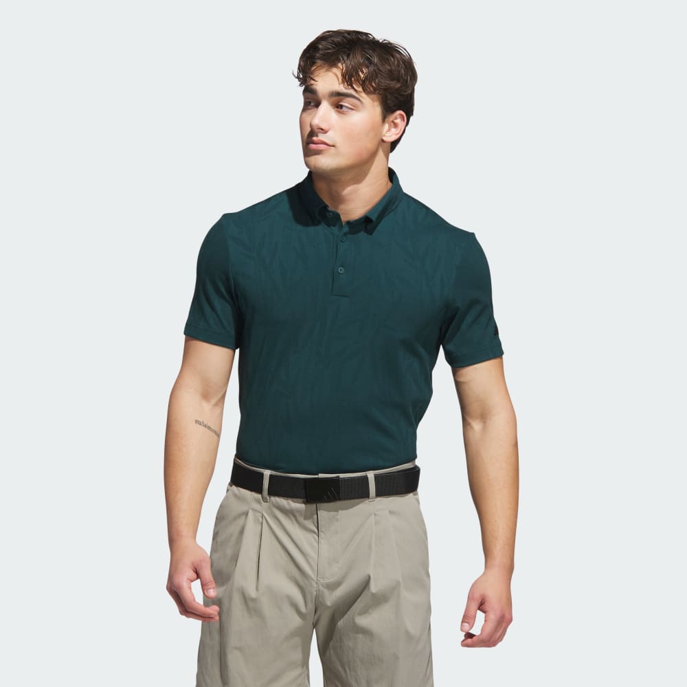 

Спортивная футболка Adidas Go-to Textured Polo Shirt, цвет Aurora Ivy