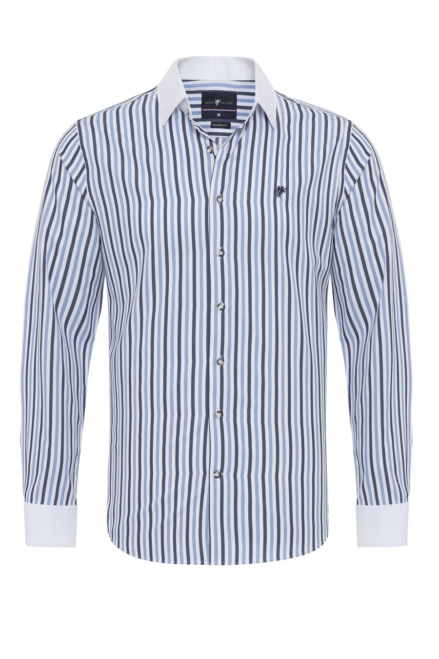 

Повседневная рубашка DENIM CULTURE Regular fit Button Up Shirt MICKY, синий/темно-синий