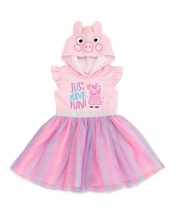

Платье из тюля в сетку для девочек розовое Peppa Pig, розовый
