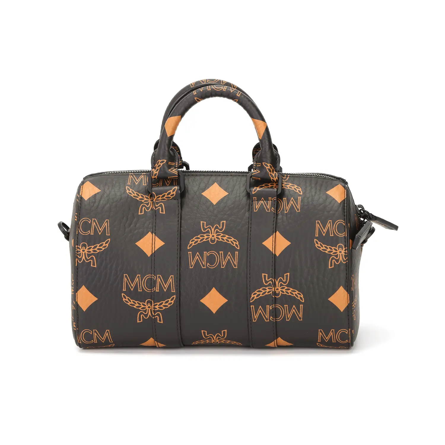 

MCM Сумка-бостон Aren Coated Canvas Bag, сумки через плечо, женские сумки маленького размера, черные