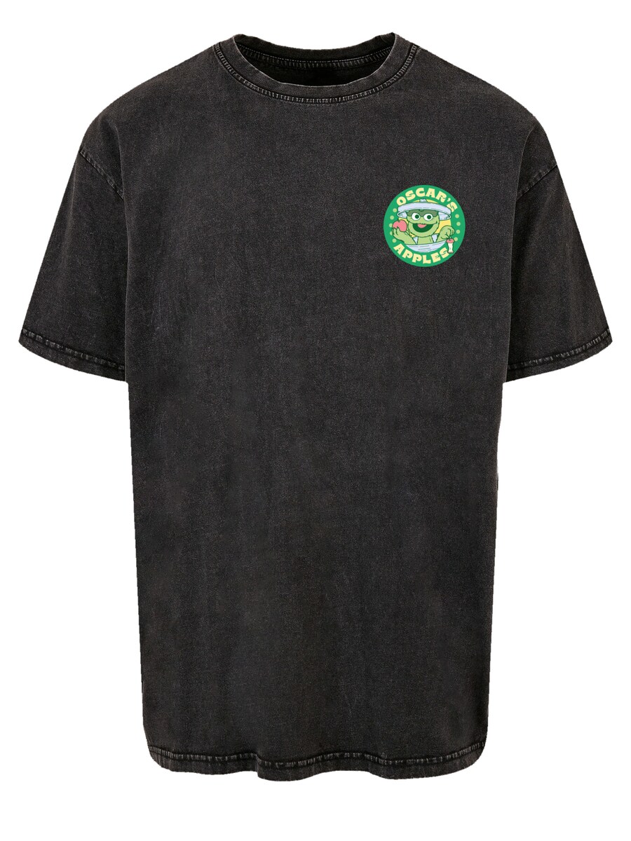 

Классическая футболка F4NT4STIC Shirt Sesamstraße Oscar s Apples, черный
