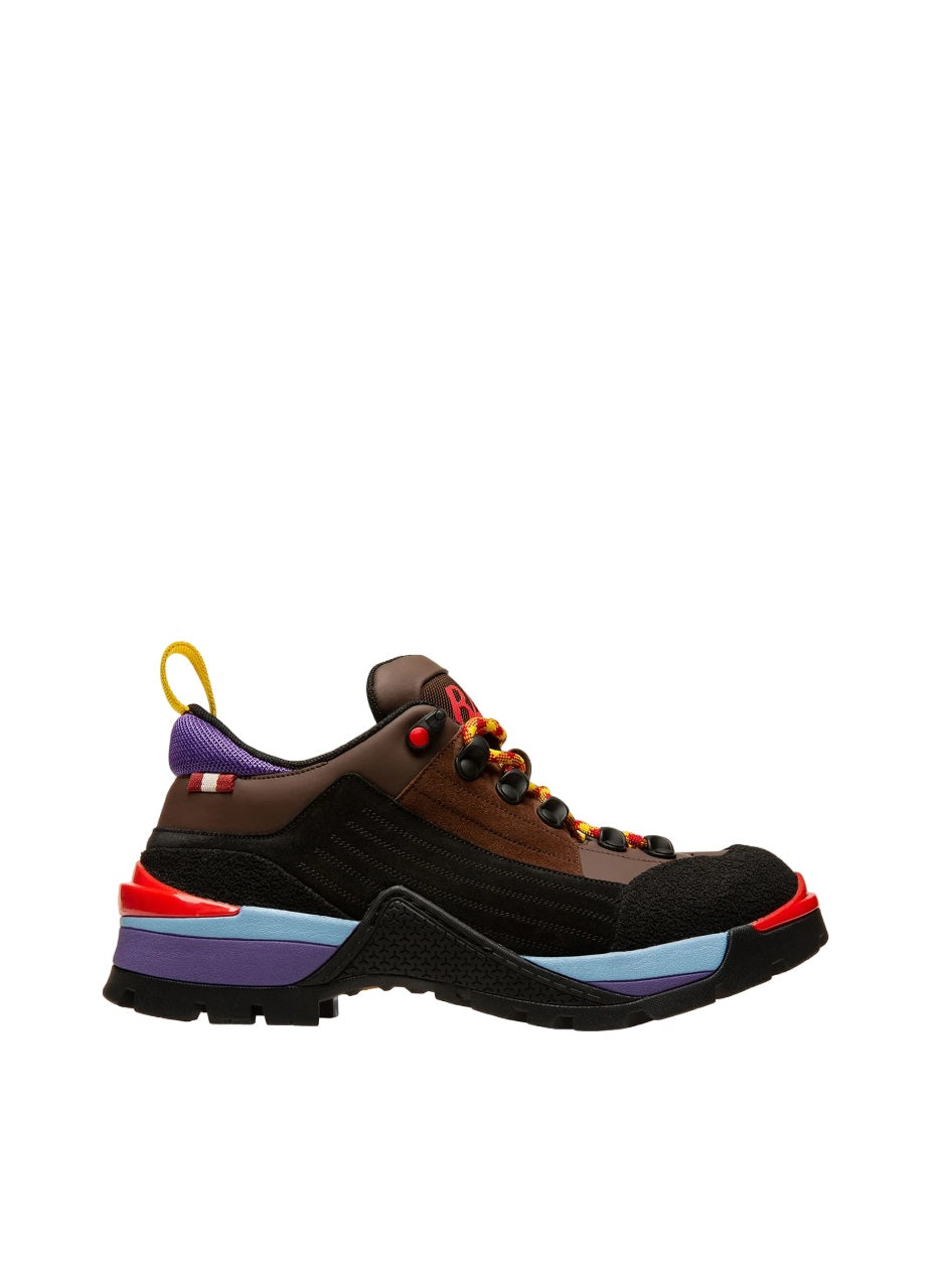 Женские кроссовки Bally Hike 6239704 из телячьей кожи, кокосового цвета, цвет multi
