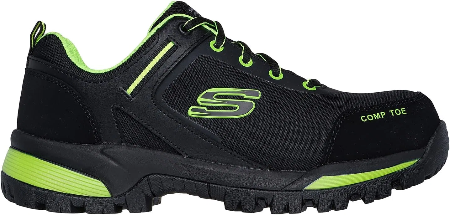 Мужские ботинки Skechers Gatlon StrigaxBau, Bklm Black Lime — фото 3