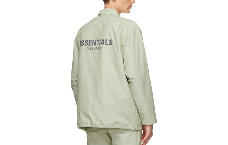 FW20 Рубашка унисекс Sage Green Fear Of God Essentials, зеленый — фото 2