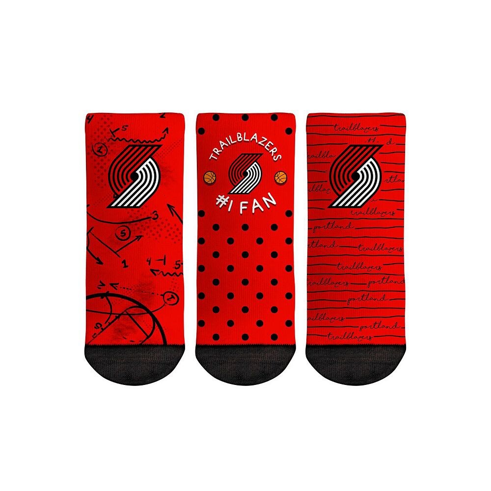 

Комплект из 3 носков для фанатов Toddler Rock Em Portland Trail Blazers #1, цвет Trb Multi