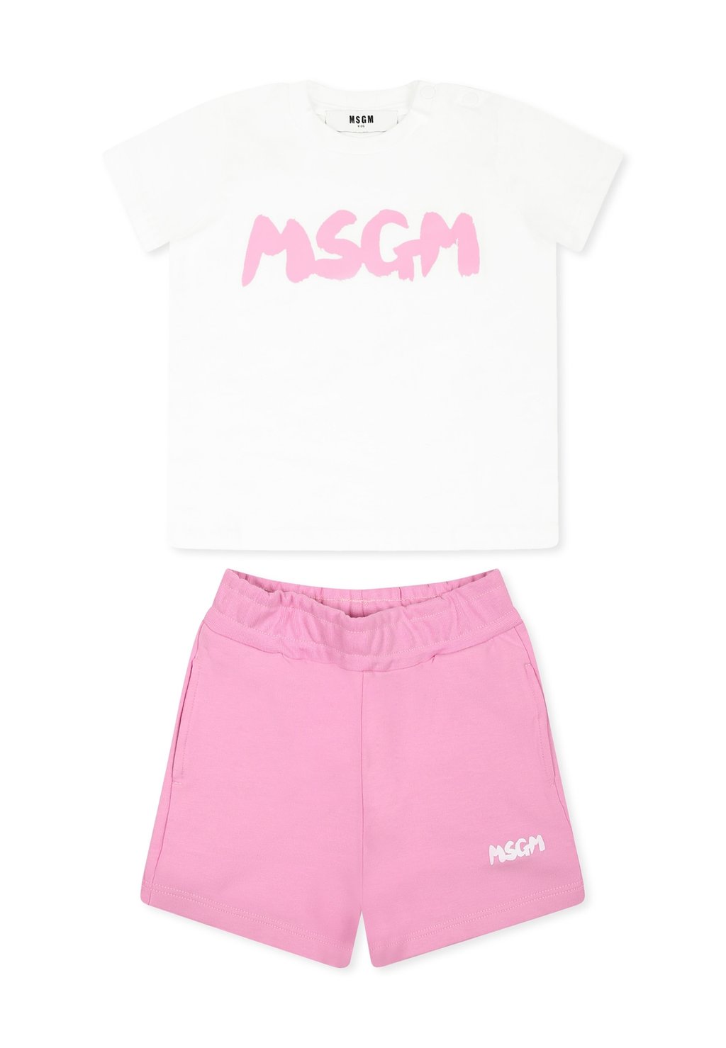 

Футболка с принтом SET MSGM, фуксия