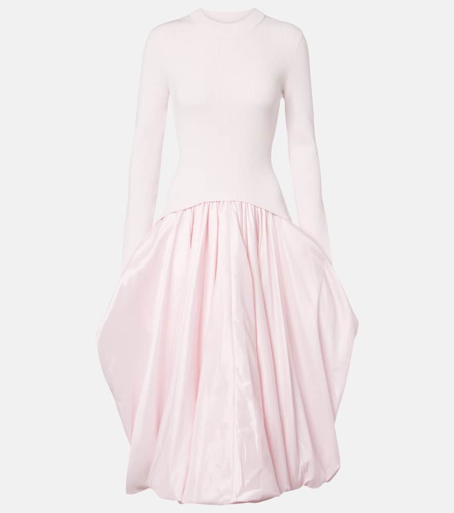 

Платье миди Kenlie с ребристым трикотажем Simkhai, Pink