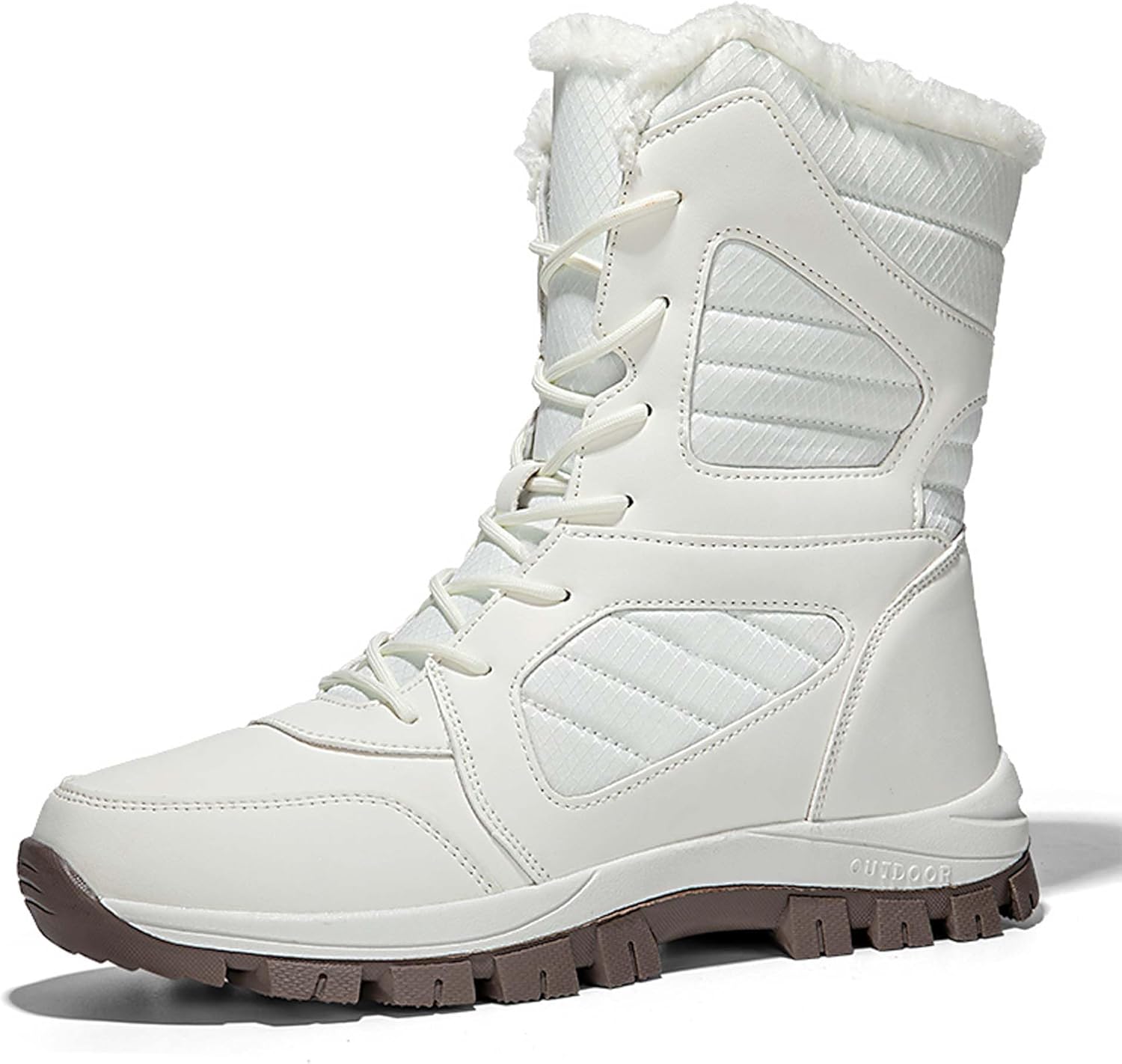 

Мужские и женские модные зимние сапоги снегоходы, водонепроницаемые, теплые, для зимних походов, бездорожья, охоты, кемпинга, снаряжение, боевые военные сапоги, для активного отдыха и тактические обувь Generic, белый