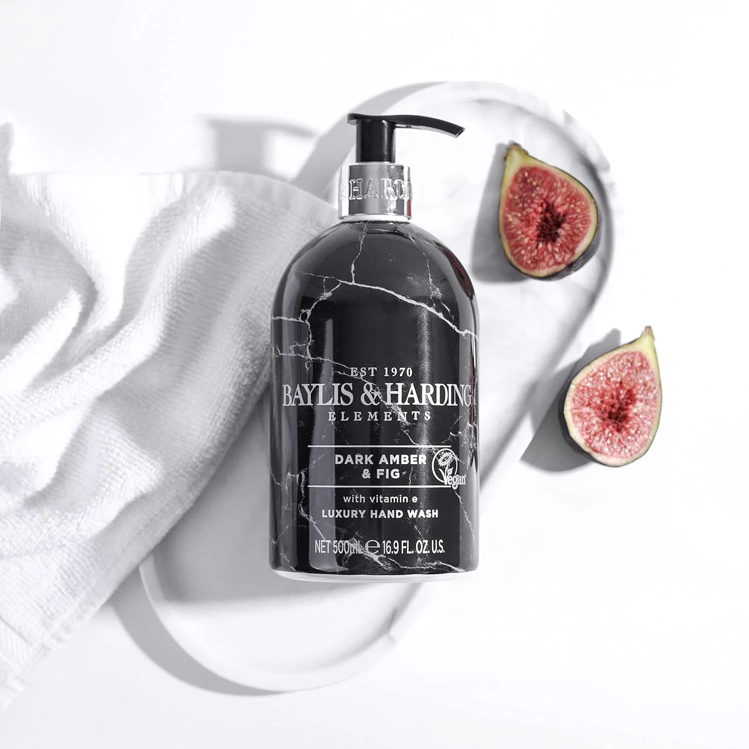 Жидкое мыло для рук «Dark Fig & Amber Elements» 500 мл от Baylis & Harding, 3 шт. Baylis & Harding — фото 3