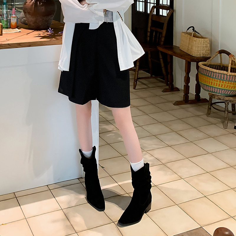 Echo&yolo Черные женские ботинки на шнуровке с подкладкой из флиса, цвет Black Fleece-Lined — фото 2