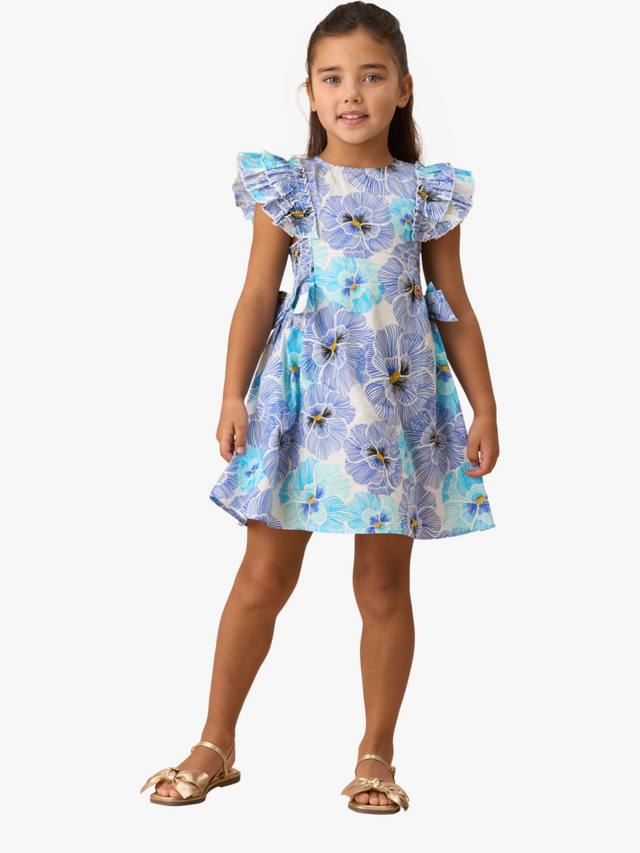 

Детское платье Alessandra с боковым бантом Angel & Rocket, Blue