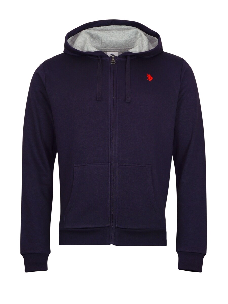 

Толстовка с капюшоном на молнии U.S. POLO ASSN. Zip-Up Hoodie, темно-синий