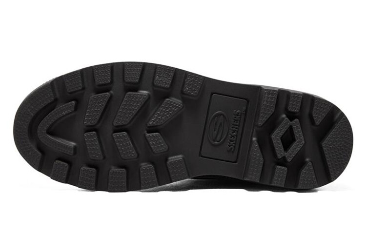 Женские ботинки Skechers Roadies Outdoor высокие с мехом, черный — фото 4