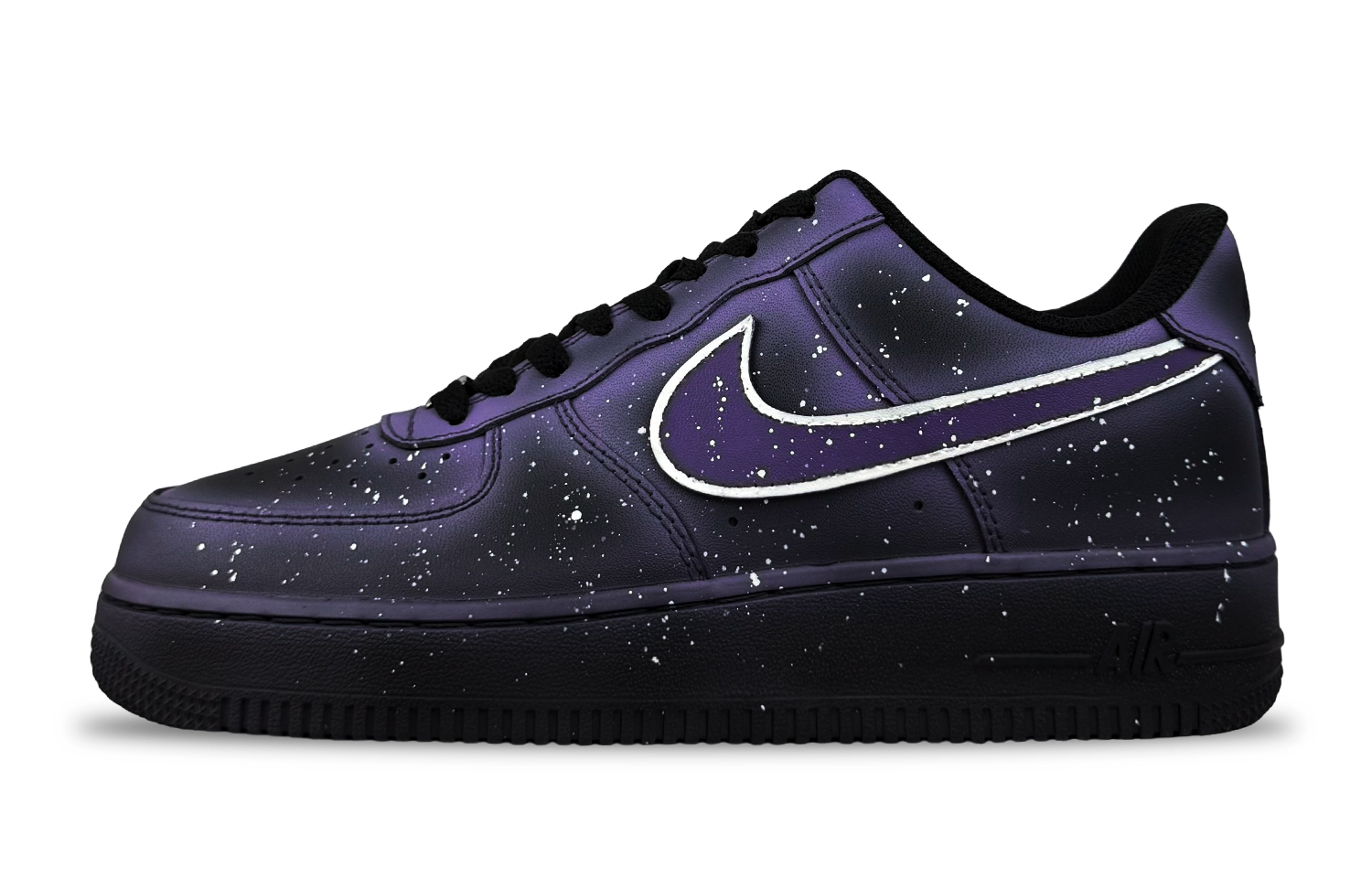 

Nike Air Force 1 Starry Sky устойчивые к истиранию низкие скейтборд кроссовки мужские black purple