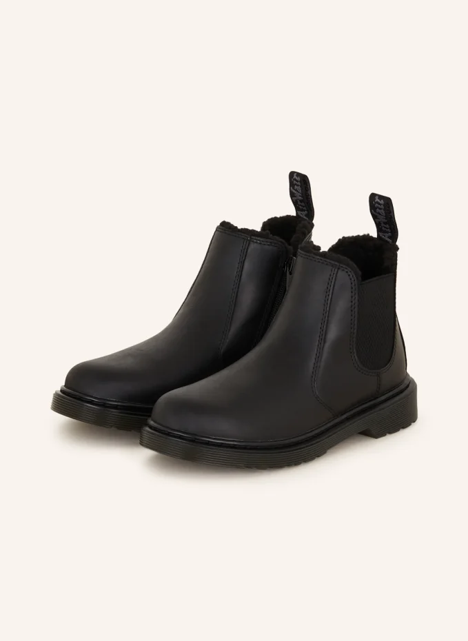 Ботинки-челси Dr. Martens 2976 Leonore с искусственным мехом, черный