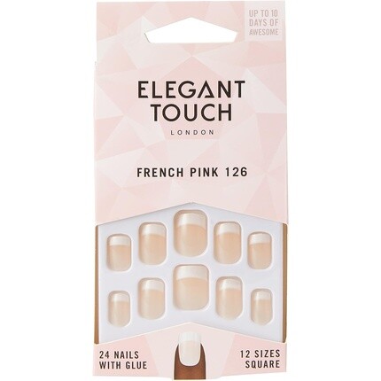 

Французские ногти 126 Французский розовый 1 шт., Elegant Touch