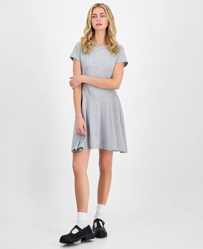 

Трикотажное мини-платье Fit & Flare для юниоров Madden Girl, серый