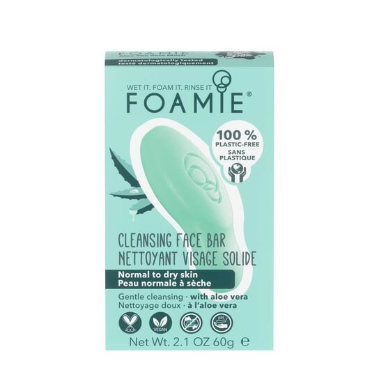 

Очищающее мыло для лица, 60 г Foamie, Aloe You Very Much