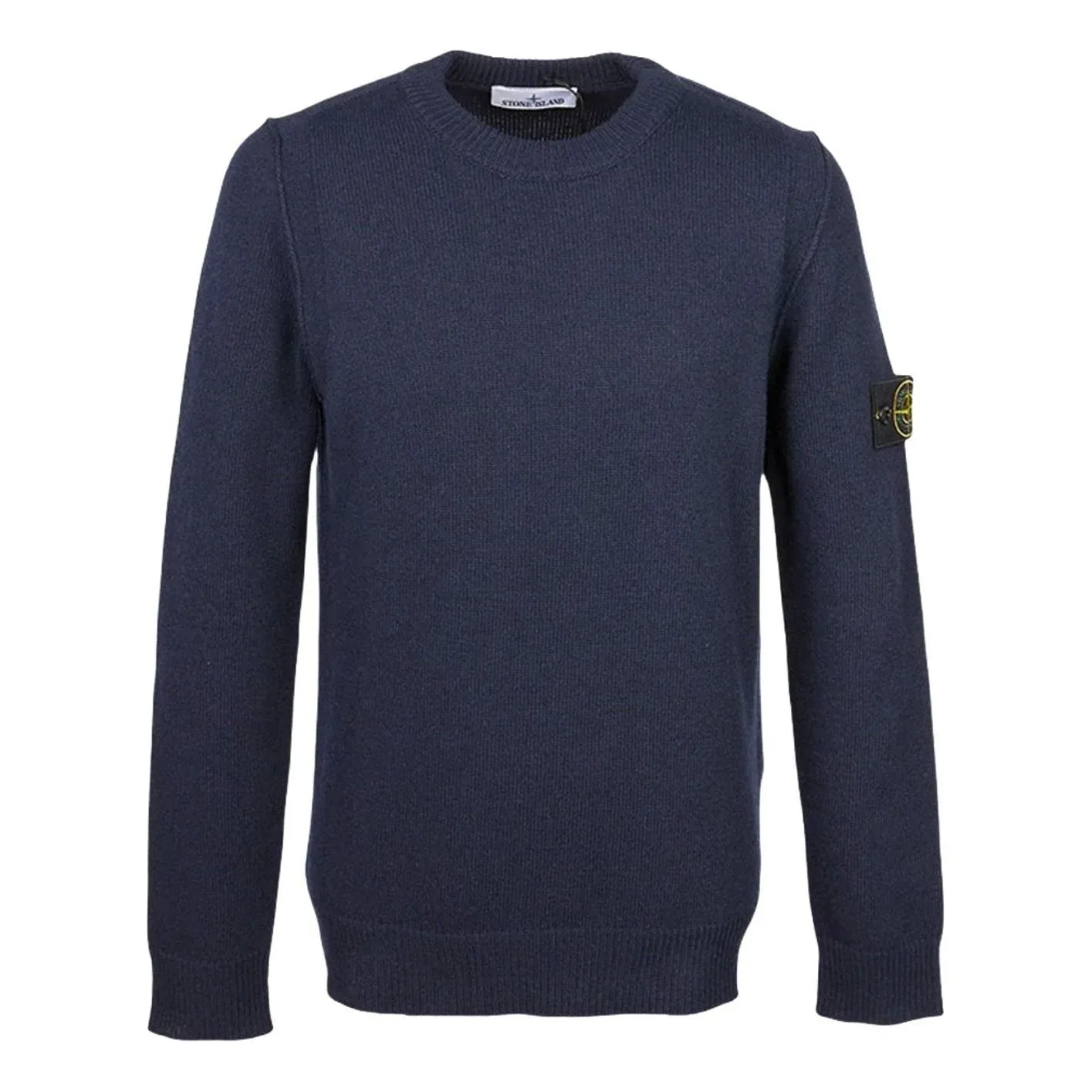 Вязаный свитер STONE ISLAND, цвет «темно-синий»