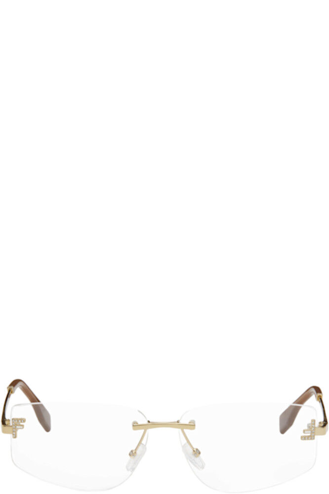 

Золотые очки Fendi First Crystal
