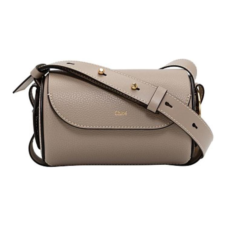 

Сумка Chloé через плечо мини из коровьей кожи женская серая