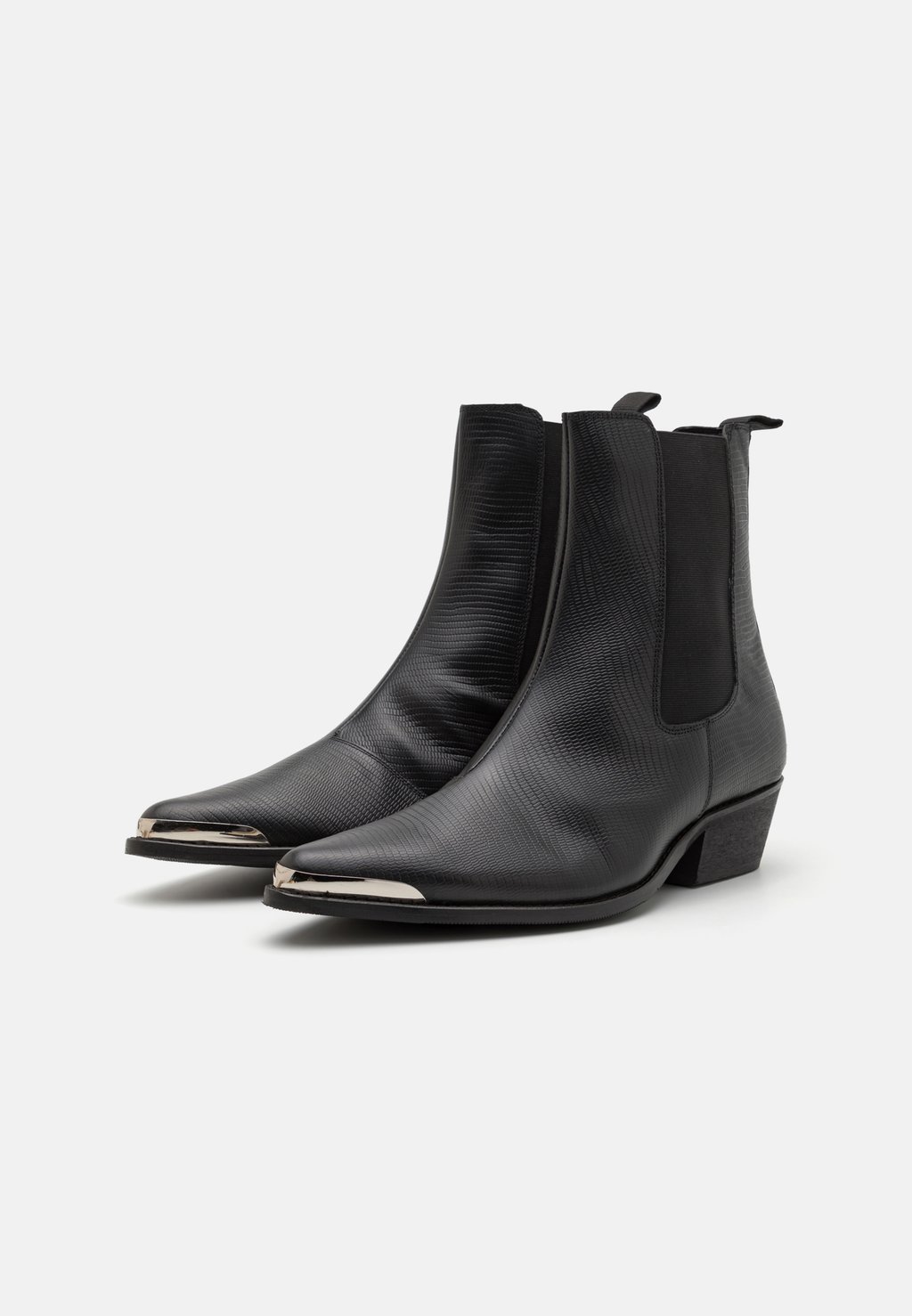 

Ковбойские/байкерские ботинки по щиколотку LEATHER UNISEX Zign, черный