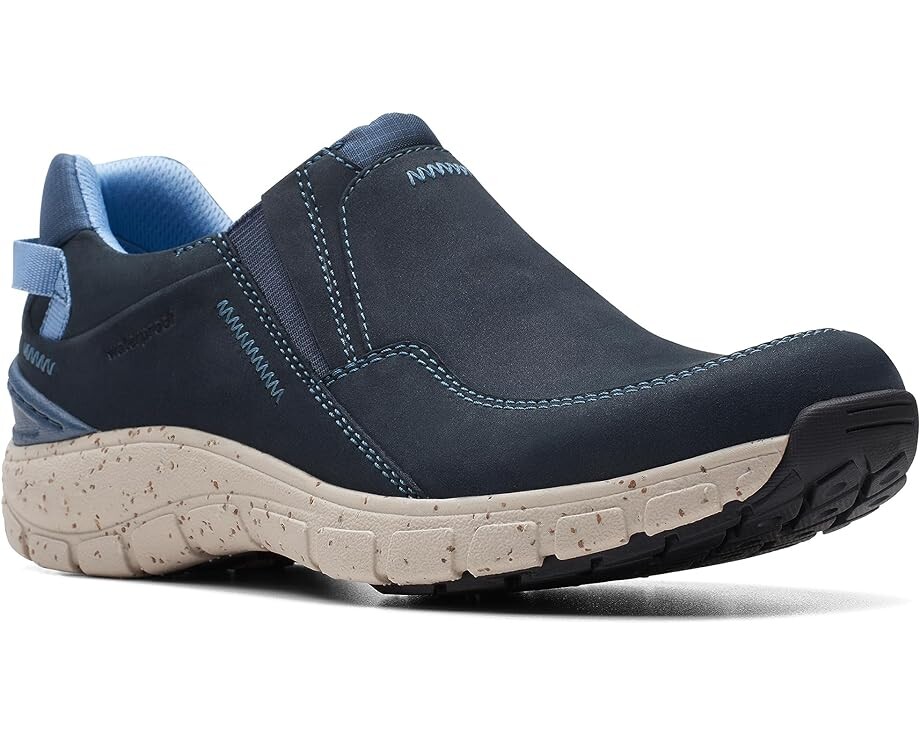 

Балетки Clarks Wave Plateau, цвет Navy Nubuck