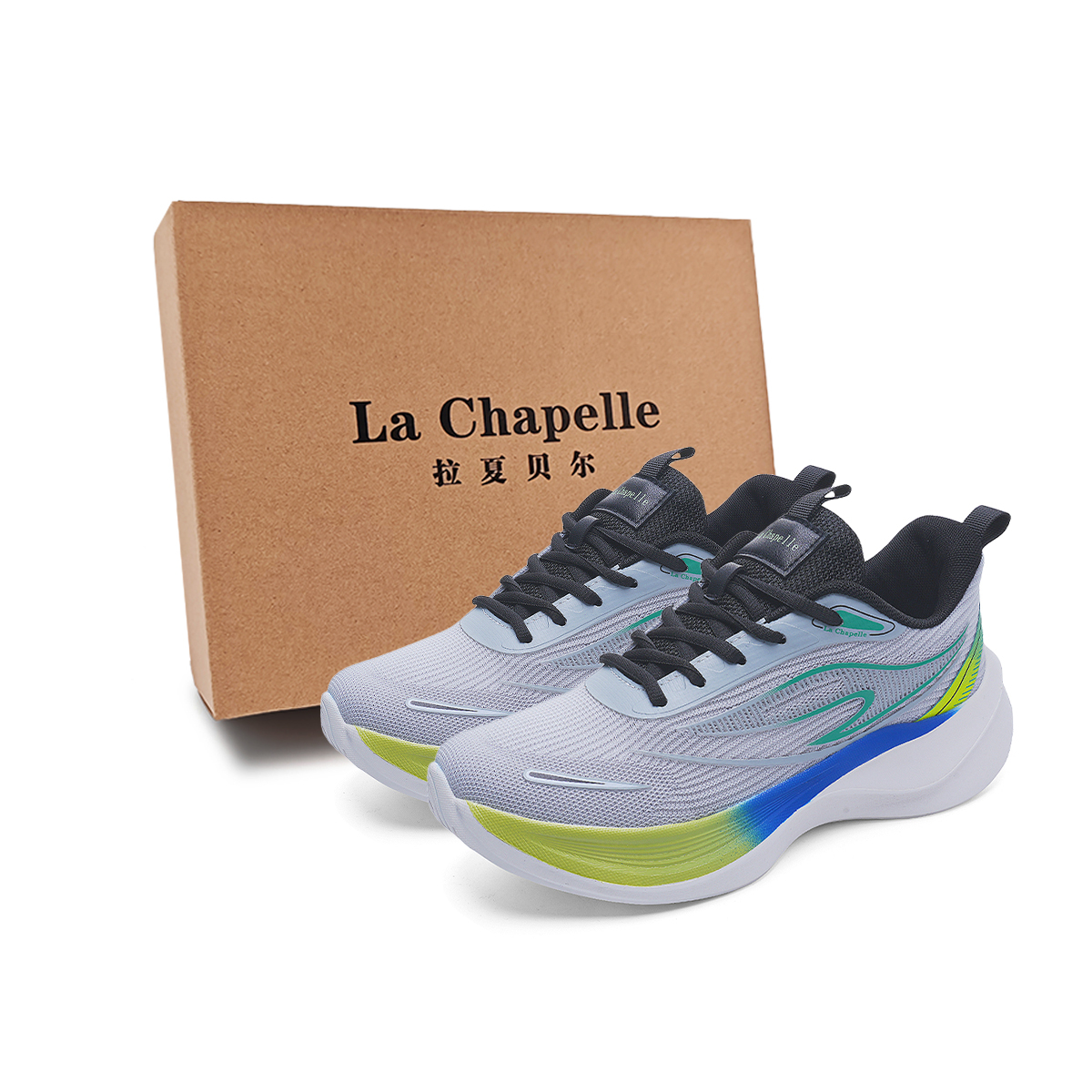

La Chapelle Мужские низкие повседневные кеды серо-голубые, цвет Gray Blue