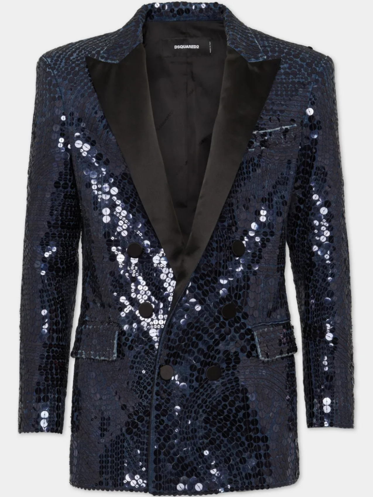 

Блейзер с пайетками DSQUARED2, синий