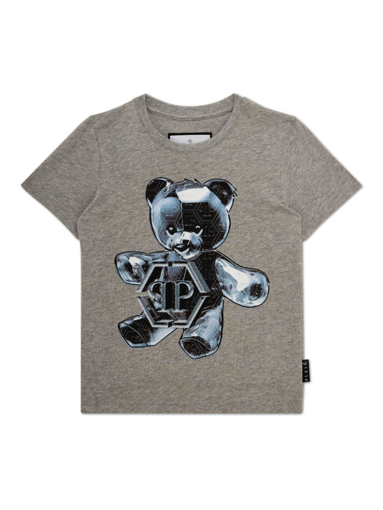 

Philipp Plein Junior футболка Teddy Bear, серый