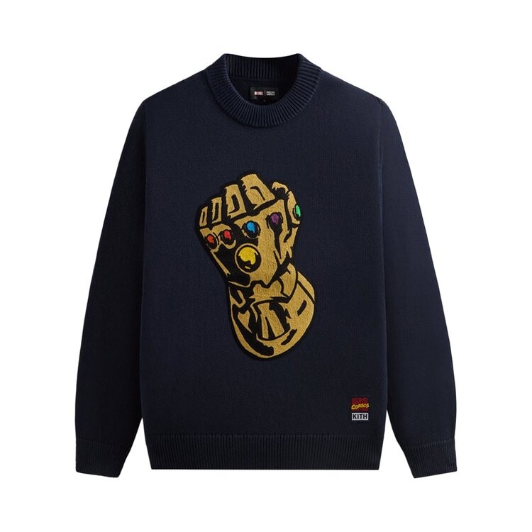 

Свитер Kith x Marvel Thanos Lewis Crewneck Sweater, цвет Nocturnal