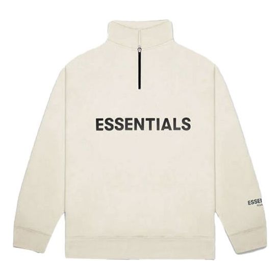 

Спортивная толстовка Fear of God Essentials FW20 Half Zip Sweatshirt 'Cream' FOG-FW20-346, бежевый