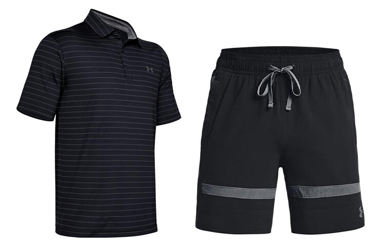 

Мужская повседневная спортивная одежда Under Armour, цвет Black and Black