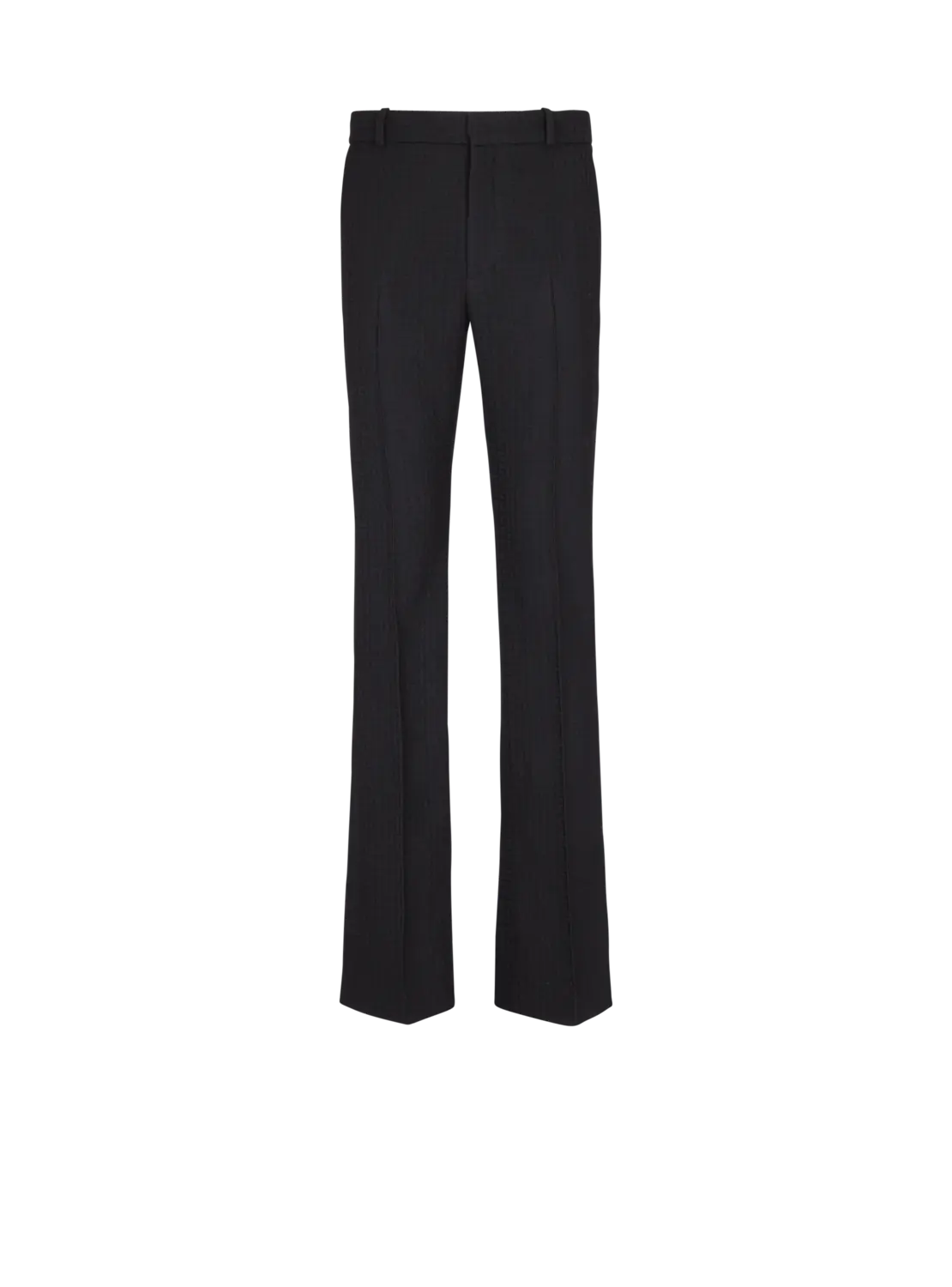 

Брюки из ткани grain de poudre с вытачками Balmain, черный