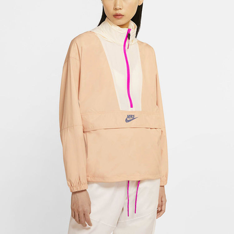 Куртка (WMNS) Nike AS W Nike Sportswear ICN CLSH JKT Jacket LW SHIMMER CJ2290-287 — фото 4