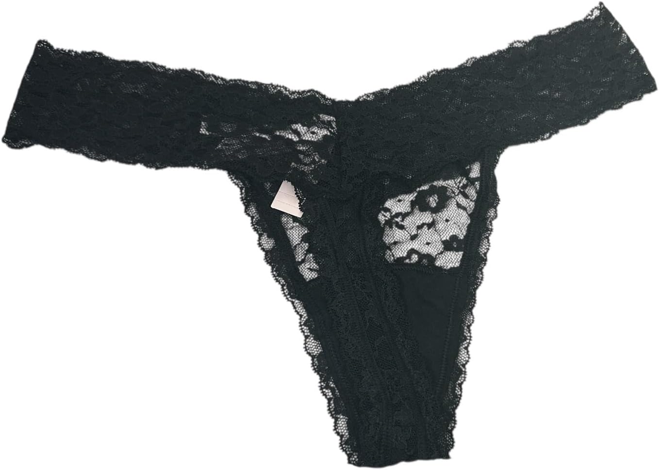 Трусики-стринги All Over Lace от Victoria's Secret, цвет Black — фото 3