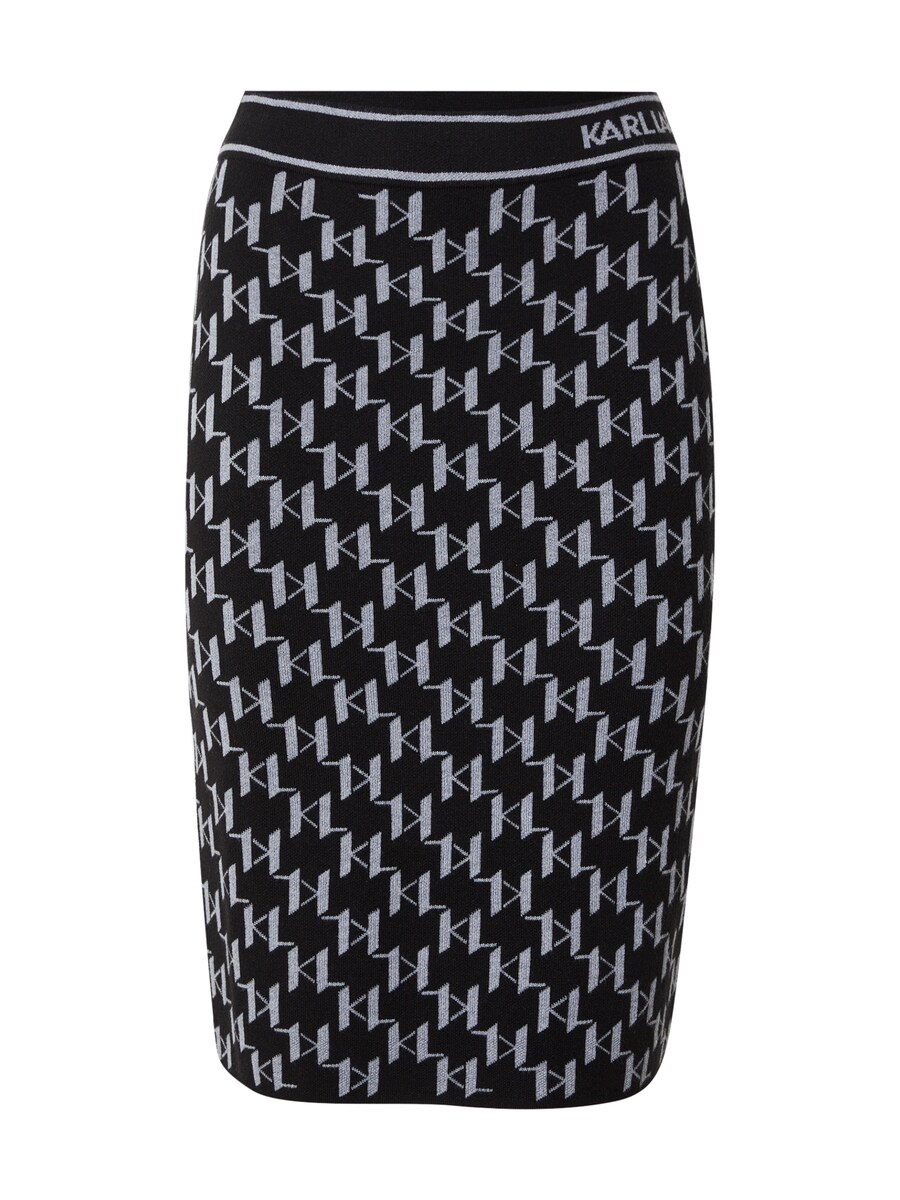 

Юбка миди Karl Lagerfeld Skirt, черный