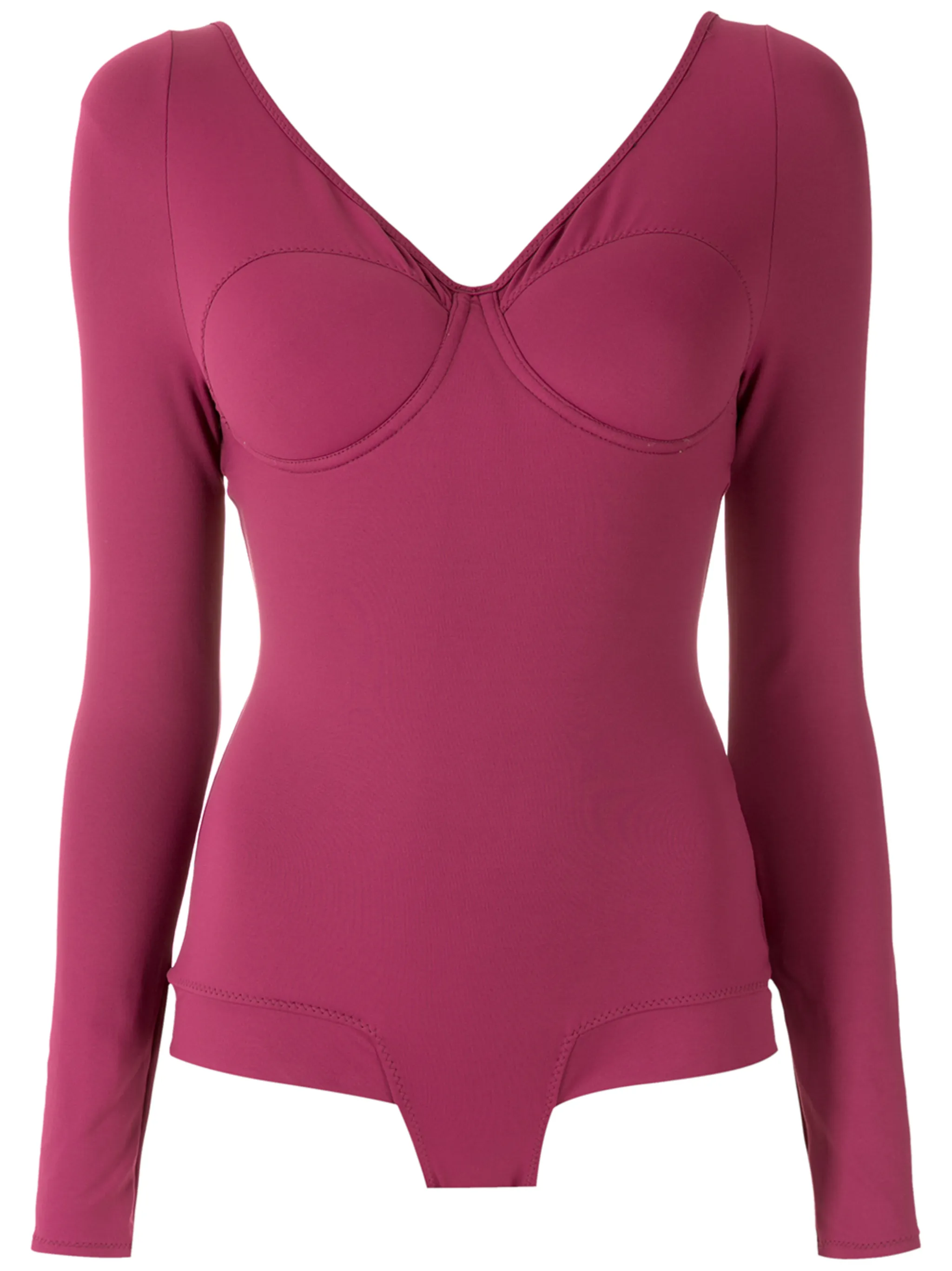 

Боди с длинными рукавами Amir Slama, фиолетовый