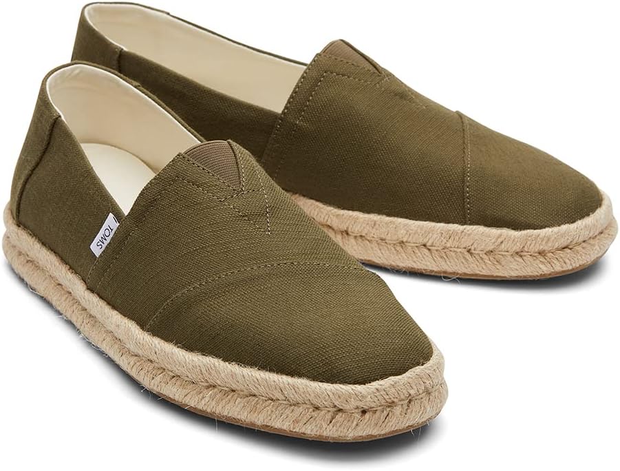 Мужские эспадрильи TOMS Alpargata Rp 2 с комфортной стелькой Cloudbound Foam, оливковый — фото 3