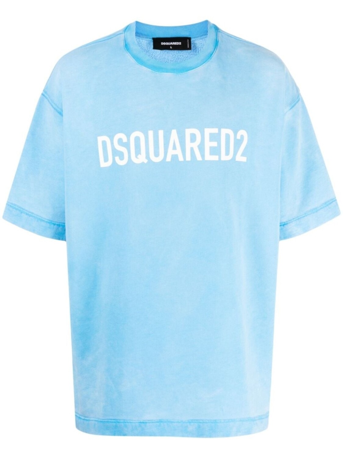 

DSQUARED2 толстовка с короткими рукавами и логотипом, синий
