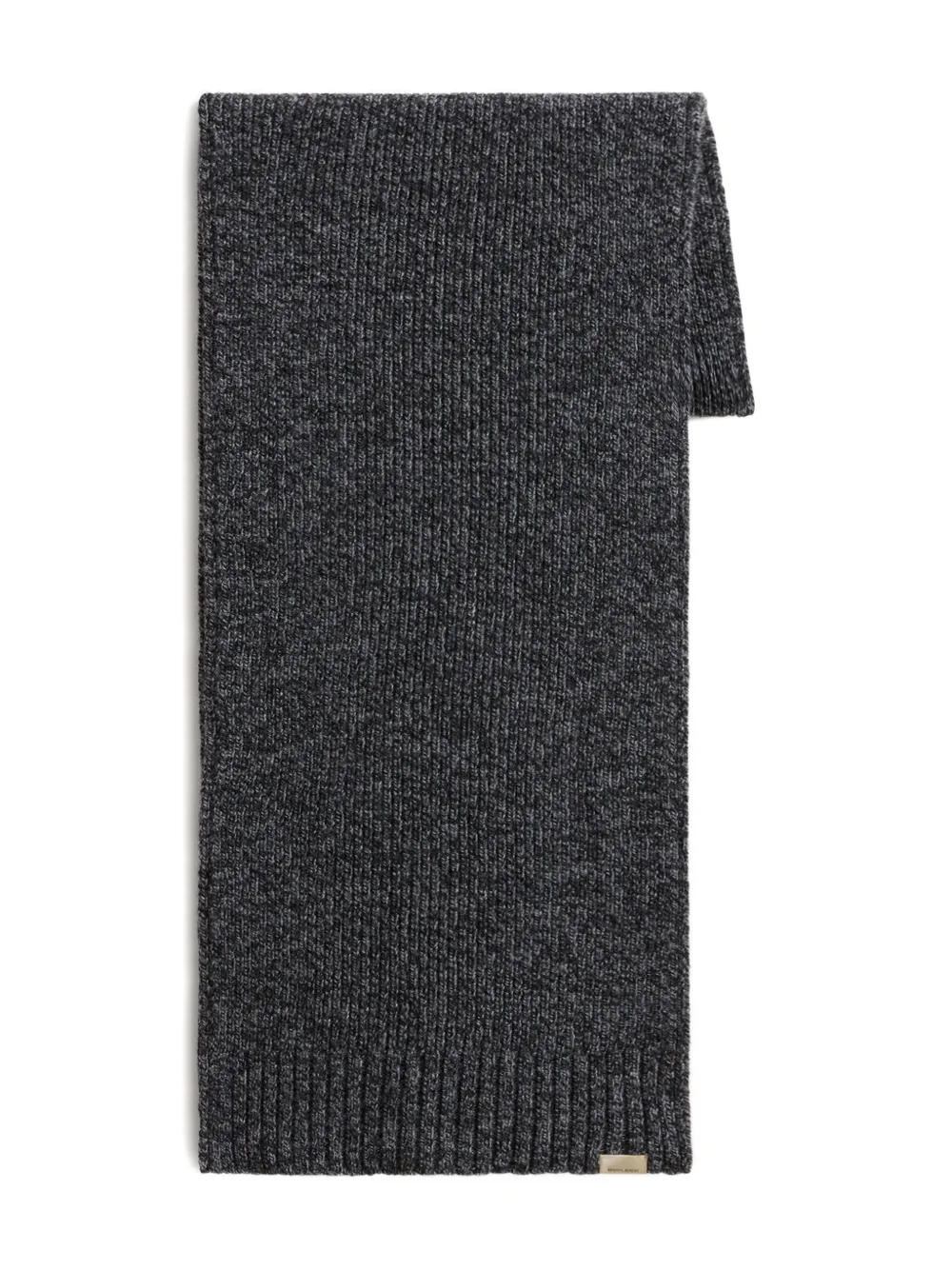 

Шерстяной шарф Mouline в рубчик WOOLRICH, черный