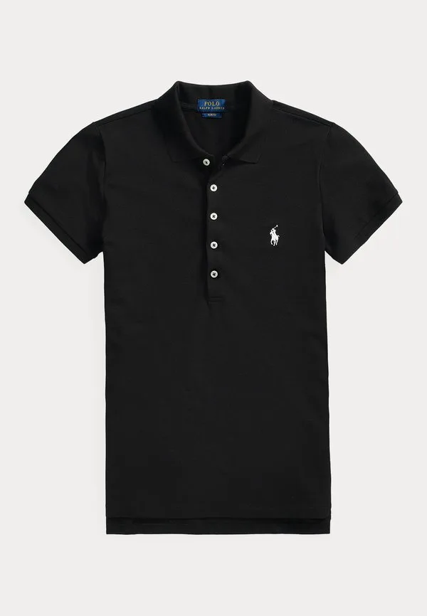 Рубашка поло Polo Ralph Lauren, Black/White — фото 4
