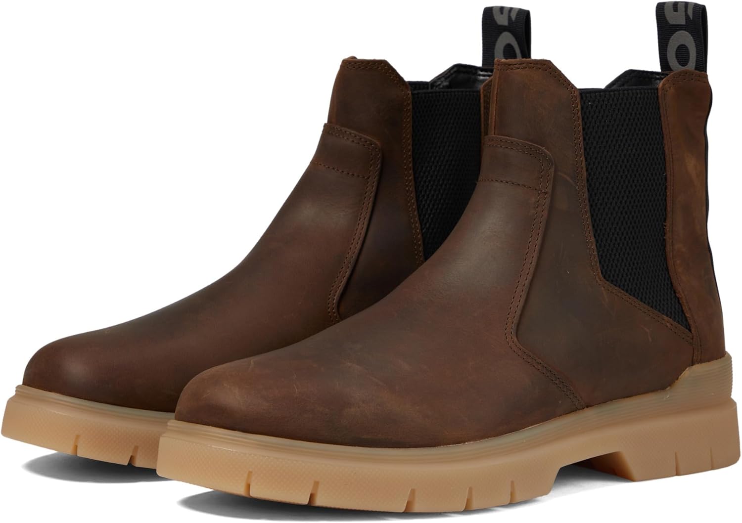 

Мужские ботинки челси HUGO Ryan Pull, коричневый