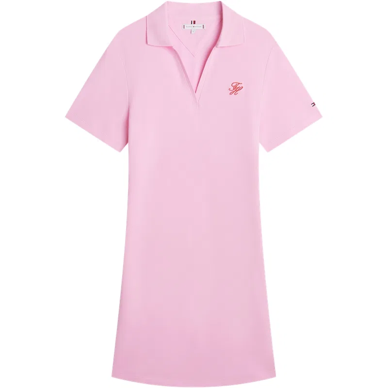 Платье с коротким рукавом женское Tommy Hilfiger, Pink TOL