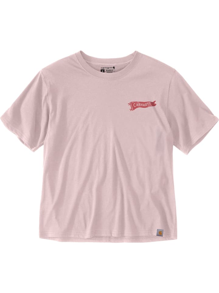 

CARHARTT Футболка "Cellulose Fiber Series Loose Pennant Flag T-Shirt" розового цвета, Розовый, CARHARTT Футболка "Cellulose Fiber Series Loose Pennant Flag T-Shirt" розового цвета