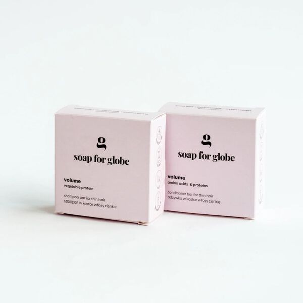 Набор: шампунь и кондиционер для тонких волос, 80 г, 50 г Soap For Globe Volume — фото 3