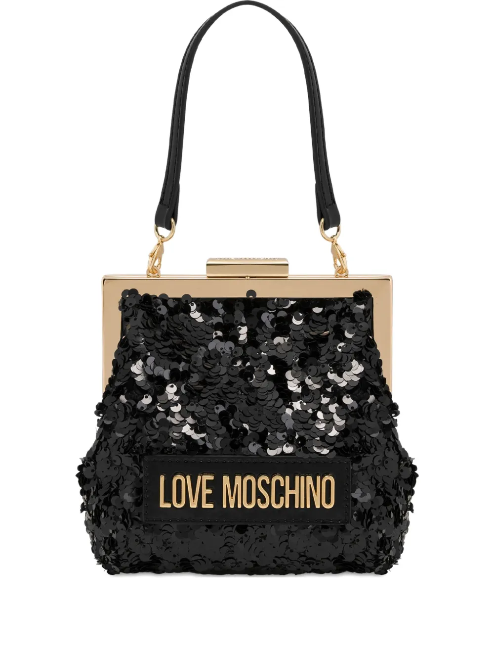 

Сумка с пайетками Love Moschino, черный