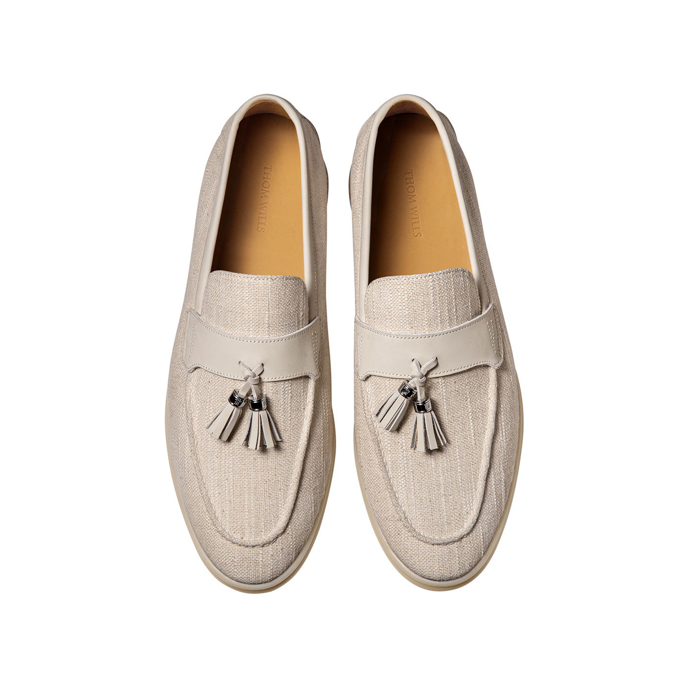 Лоферы British Fashion Slip on Loafers Men's Oat THOM WILLS, Oat A1578 — фото 3